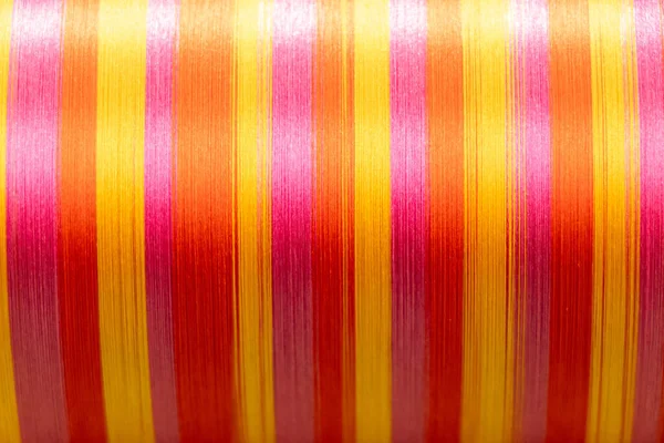 Cerrado Fondo Multicolor Naranja Amarillo Rojo Hilo Texturizado Enfoque Centro —  Fotos de Stock