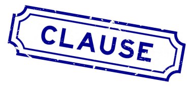 Grunge mavi madde kelime beyaz arka planda lastik mühür