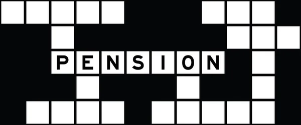 Alfabeto Letra Palavra Pensão Palavras Cruzadas Puzzle Fundo —  Vetores de Stock