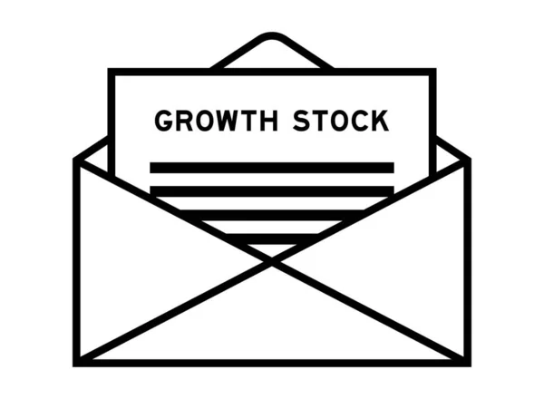 Obálka Znak Nápisem Slovo Růst Jako Titulek — Stockový vektor