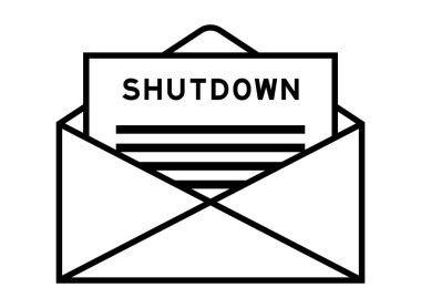 Zarf ve mektup başlığı olarak kelime kapatma işareti