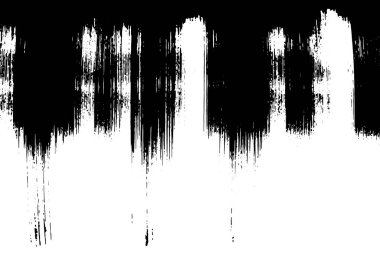 Beyaz arkaplanda Grunge siyah dokusu (vektör). Dekorasyon, yaşlanma veya eski katman için kullan