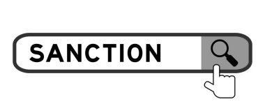 Beyaz arkaplanda büyüteç simgesini devretme ile kelime yaptırım ile arama paneli