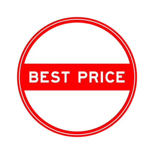 Kırmızı Renkli Mühür Etiketi Beyaz Arkaplanda Iyi Fiyata — Stok Vektör