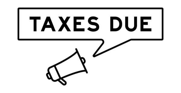 白底词税中带有语音泡沫的Megaphone图标 — 图库矢量图片