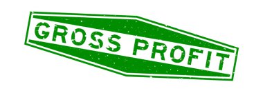 Grunge yeşil brüt kar sözcüğü altıgen lastik mühür beyaz arka planda