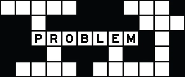 Alphabet Lettre Dans Problème Mot Sur Fond Puzzle Mots Croisés — Image vectorielle