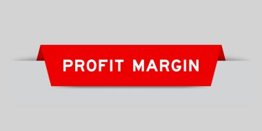 Gri arkaplanda kelime kar marjı olan kırmızı renk eklendi