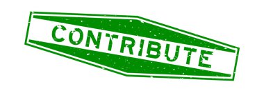 Grunge Green beyaz arka planda altıgen lastik mühür sözcüğüne katkıda bulunur