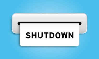 Mavi arkaplanda makine tarafından kapatılmış beyaz kupon pankartı