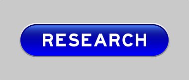 Gri arkaplan üzerinde kelime araştırması içeren mavi renkli kapsül biçimi düğmesi