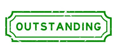 Beyaz arka planda homurdanan yeşil kelime kauçuk mühür