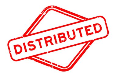 Grunge kırmızı. Beyaz arka planda lastik mühür damgası var.