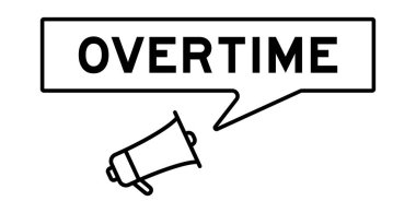 Beyaz arkaplanda konuşma baloncuklu megafon simgesi