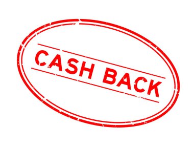 Grunge kırmızı para sözcüğü oval lastik mühür beyaz arka planda