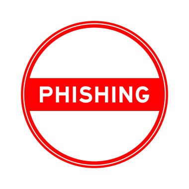 Beyaz arkaplanda kırmızı renkli mühür etiketi