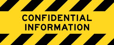 Satır çizgili etiket pankartı ile sarı ve siyah renk