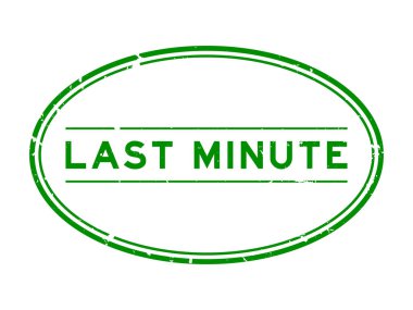 Grunge Green son dakika haberi oval lastik mühür beyaz arka planda