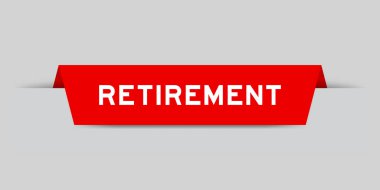 Gri arkaplanda kelime emekliliği olan kırmızı renk eklendi