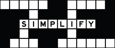 Kelime olarak alfabe harfi bulmaca arka planında sadeleştirilsin