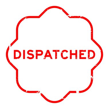 Grunge Red beyaz arka planda lastik mühür damgası gönderdi.