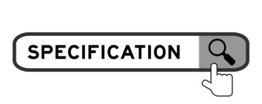 Beyaz arkaplanda büyüteç simgesi ile sözcük tanımlaması ile arama flaması