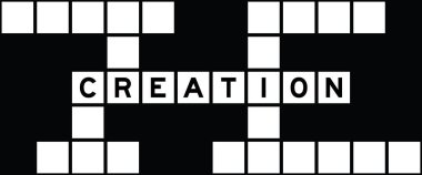 Bulmaca arka planında kelime oluşturmada alfabe harfi