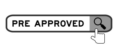 Beyaz arkaplan üzerindeki büyüteç simgesini devretme ile önceden onaylanmış sözcük ile arama paneli