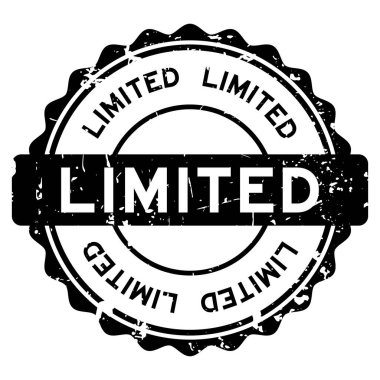 Grunge siyah beyaz arka plan üzerinde yuvarlak lastik mühür damgası word sınırlı