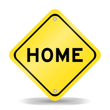 Beyaz arka planda kelime eviyle sarı renk taşıma işareti