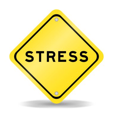 Beyaz zemin üzerinde kelime vurgusu olan sarı renk taşıma işareti