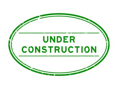 Grunge Green, beyaz arka planda oval lastik mühür mührü altında