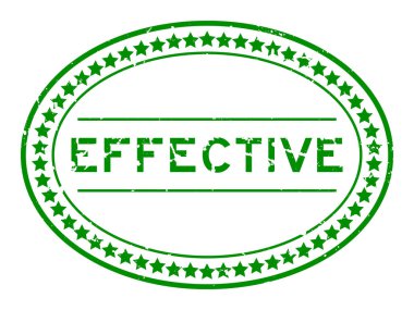 Grunge yeşil kelime oval lastik mühür beyaz arka planda