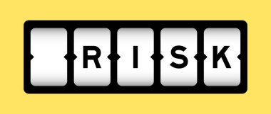 Sarı arkaplan ile slot flamasında siyah renk riski