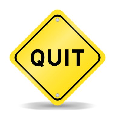 Kelime ile sarı renk taşıma işareti beyaz arkaplan üzerinde çıkın