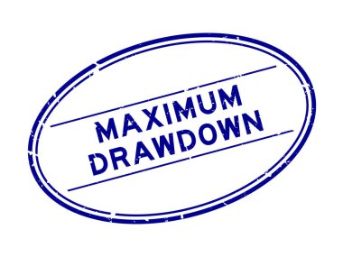 Beyaz arka planda grunge mavi maksimum kelime oval lastik mühür