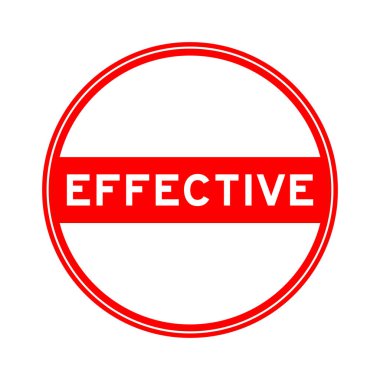 Beyaz arkaplanda etkili kırmızı renkli mühür etiketi