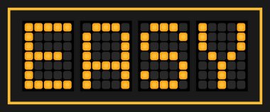 Turuncu renk, siyah arkaplanda kolayca kullanılan bir pankarttır