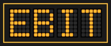 Turuncu renk siyah arkaplanda EBIT (Faiz Öncesi Kazançlar ve Vergilerin kısaltması) pankarta yol açtı