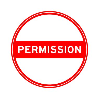 Beyaz arkaplanda kırmızı renkli mühür etiketi