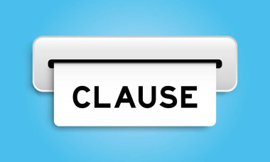 Mavi arkaplandaki makineden kelime cümlesi içeren beyaz kupon pankartı