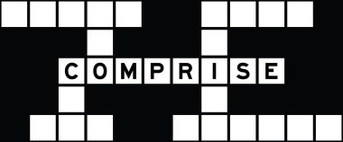 Kelime olarak alfabe harfi bulmaca arka planında yer alır