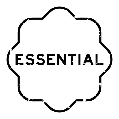 Grunge siyah sözcük beyaz arka planda kauçuk mühür