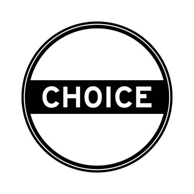 Beyaz arkaplanda siyah renk yuvarlak mühür etiketi