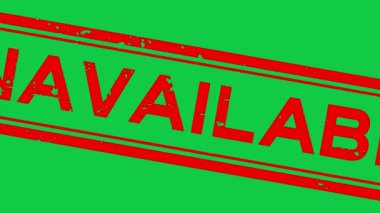 Grunge kırmızı kullanılabilir değil kelime kare kauçuk mühür yeşil arkaplanda yakınlaştır