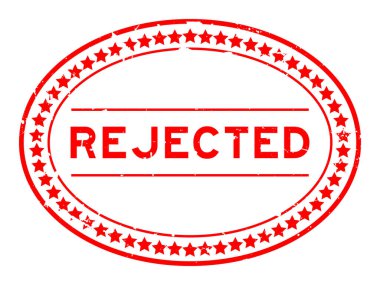 Grunge kırmızı kelime oval lastik mühür beyaz arka planda