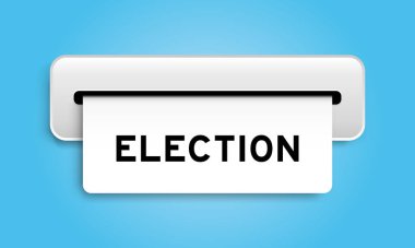 Mavi arka plandaki makineden kelime seçimi ile beyaz kupon pankartı