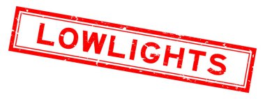 Grunge kırmızı ışık, beyaz arka planda kare kauçuk mühür.