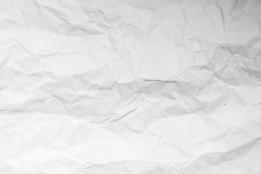 Grunge wrinkled white color paper textured background with copy space. Use for decoration or layer clipart