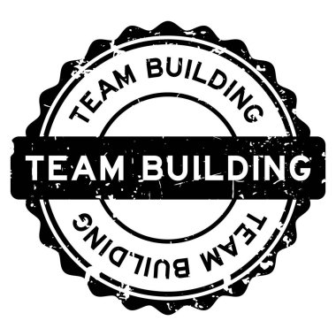 Grunge siyah takımı beyaz arka planda kelime yuvarlak mühür damgası oluşturuyor.